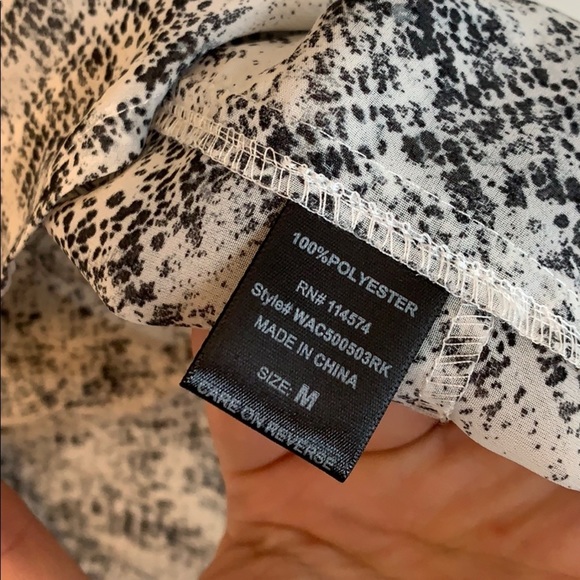 Ro & De snake print button down blouse - Picture 9 of 9